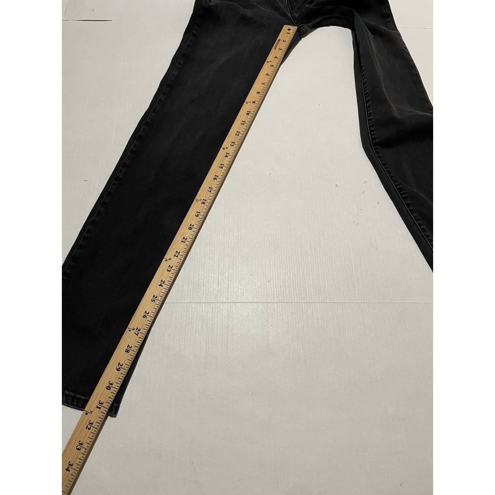 Levi's 712 Slim Jeans Womens Size 28 X 31 Black Stretch Skinny Mid Rise Denim - Picture 4 of 9